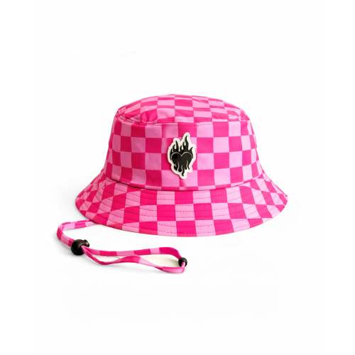 Hydro Bucket Hat in Bubble Gum Checkered