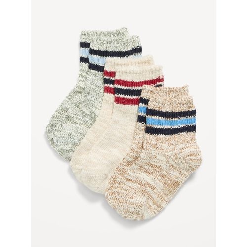 Marled Crew Socks 3-Pack for Toddler & Baby