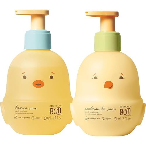 O Boticário Boti Baby Shampoo + Conditioner Bundle, 6.7 Ounce each