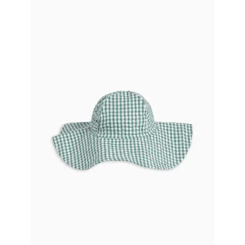 Seersucker Sun Hat