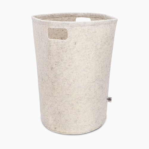 Parker Baby Co. Felt Laundry Hamper - White