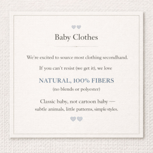 Clothing Notes — Please Read :)