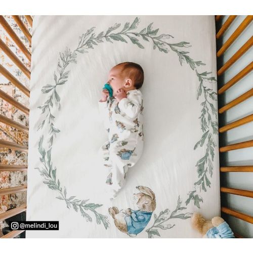 Peter Rabbit™ Picture Perfect Organic Crib Fitted Sheet