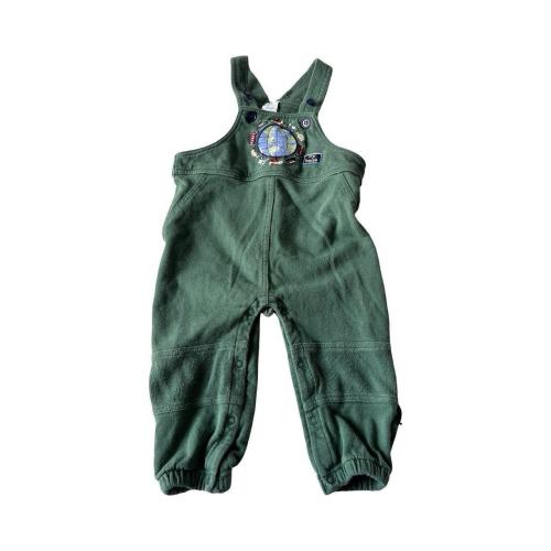 VTG Healthtex Baby Boy Overalls Green Embroidered...