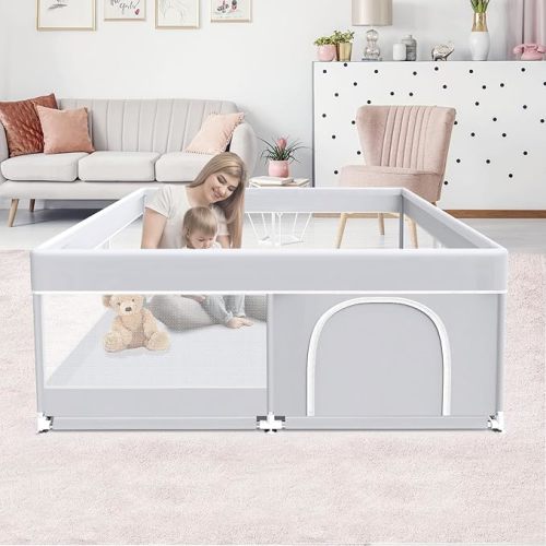 Baby Playpen with Mat, 50 x 50 inches