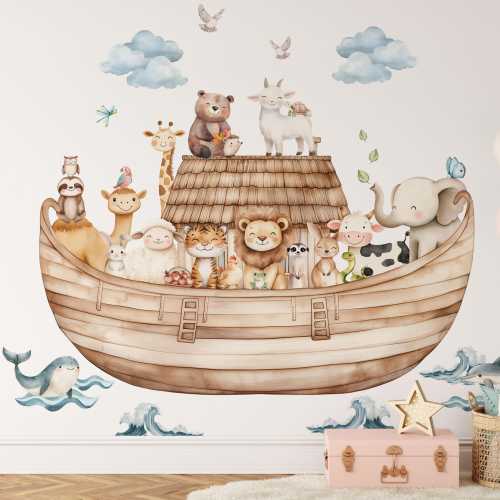 Noah’s Ark Wall Stickers – Removable Wall Decor