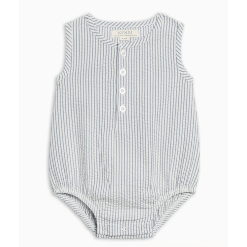 Wren Seersucker Bubble Romper