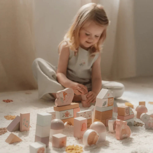 Fairy Garden Wooden Building Blocks Set