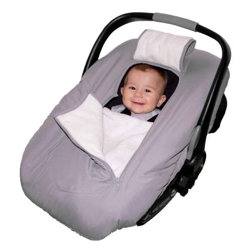 Jolly Jumper Arctic Sneak-a-Peek Infant Car Seat Cover | Fleece-Lined, Water-Repellent Winter Cover with Peek-a-Boo Flap & Dual Zippers | Machine Washable - Walmart.ca
