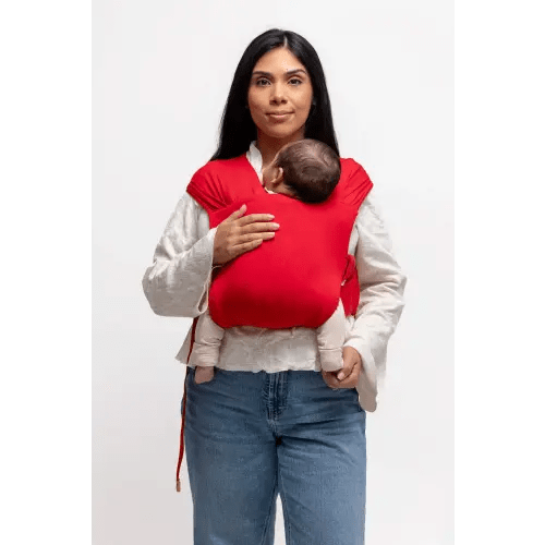 Wildbird Aerial Newborn Buckle Wrap - Cherry