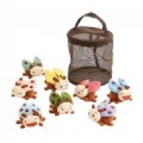 Crinkle and Texture Magnetic Ladybug Set | Kaplan Early Learning