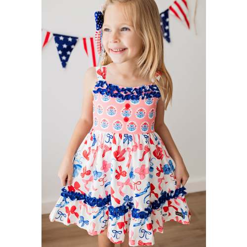 Bows Over America Button Dress