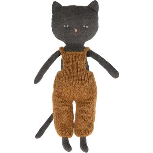 Kitten in Overalls - Black