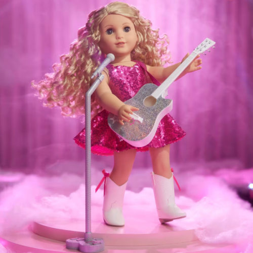 American Girl® x Megan Moroney Stage Outfit, Guitar & Mic Stand for 18-inch Dolls
