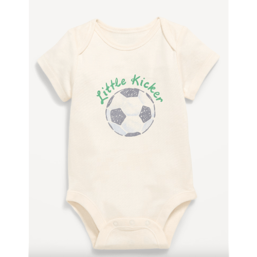 Unisex Short-Sleeve Graphic Bodysuit for Baby