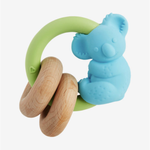 Baby Koala Wooden Teether, Beechwood & Silicone | Munchkin