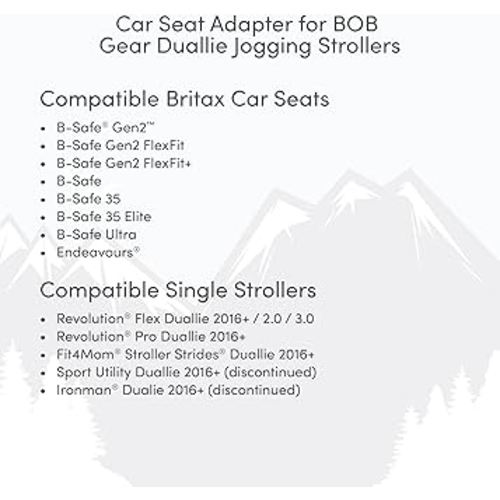 BOB Gear Infant Car Seat Adapter for BOB Duallie Jogging Strollers