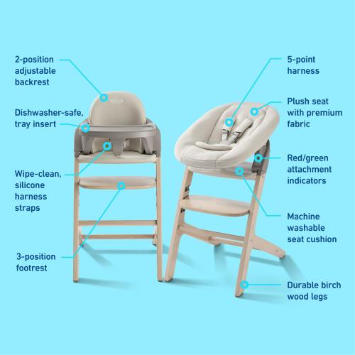 GRACO 3-in-1 High Chair with Newborn SecureSeat
