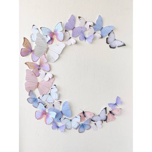 Small Pastel Paper Butterflies