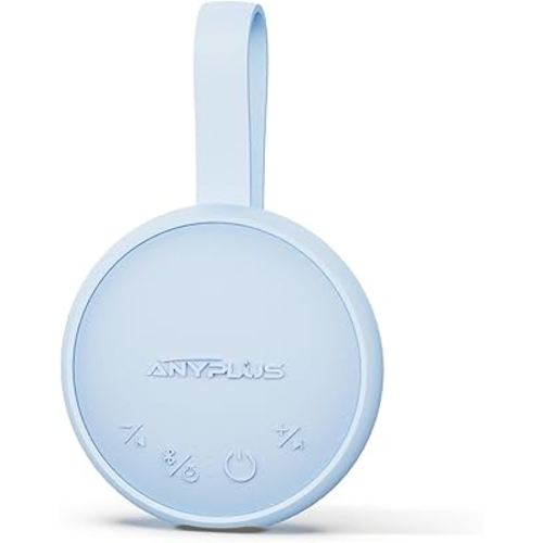 White Noise Sound Machine, Portable Sound Machine for Sleeping Adults & Baby, with Bluetooth 5.1/24 Soothing Sounds/Battery Powered/3 Timer Memory Function for Office/Bedroom/Travel（Blue）