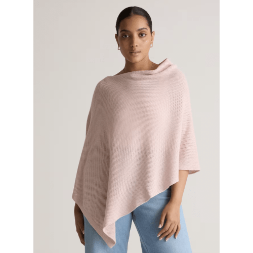 Lightweight Cotton Cashmere Nursing Shawl in Heather Oatmeal