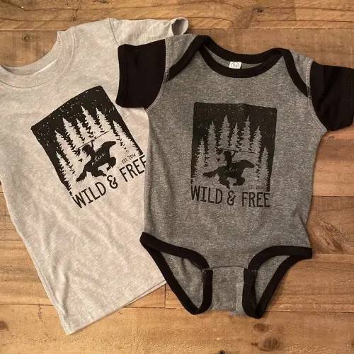 Wild and Free - Onesie and Toddler Tees — The NTVS | Native American Clothing