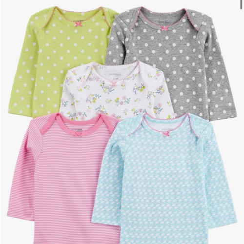 Simple Joys by Carter's baby-girls 5-pack Long-sleeve Bodysuit