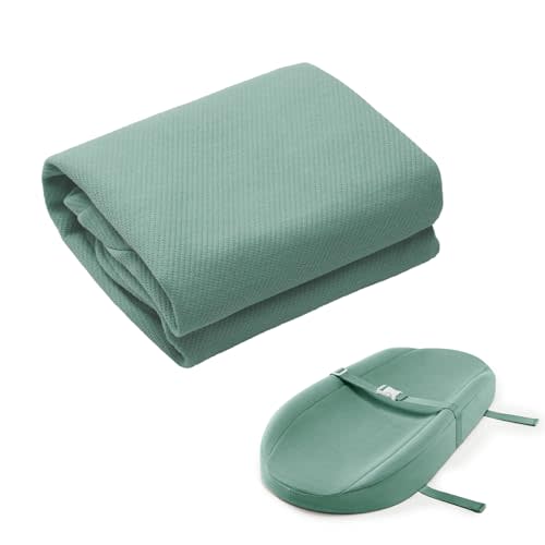 Blissful Diary Changing Pad Cover for Avocado Contoured Changing Pad, Ultra Soft Breathable Diaper Changing Table Pad Cover for Baby Girls Boys - Sage Green