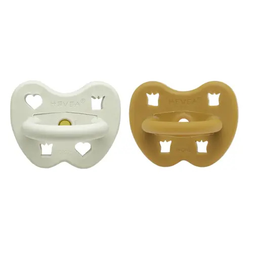 Natural Rubber Pacifier ORTHODONTIC 3-36 Months Two-Pack - Round 3-36 months