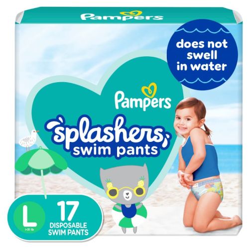 Pampers Splashers Disposable Swim Pants - (Select Size and Count), Size: Large
