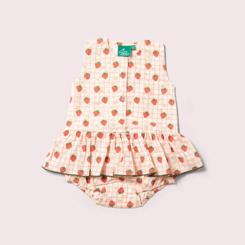 Strawberry Days Ruffle Romper – Little Green Radicals