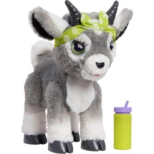 furReal Daisy the Yoga Goat Interactive Toy, 11-inch Realistic Plush, Kids Toys for Ages 4 Up by Just Play