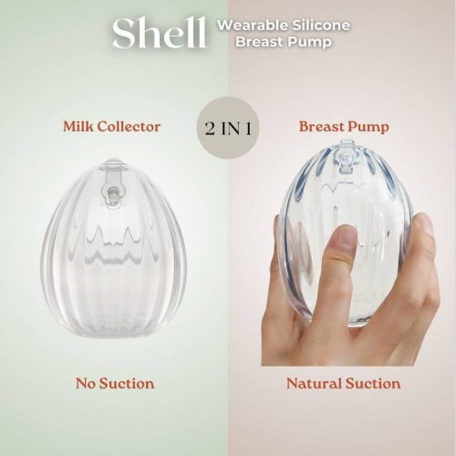 haakaa Shell Wearable Silicone Breast Pump - 2.5oz