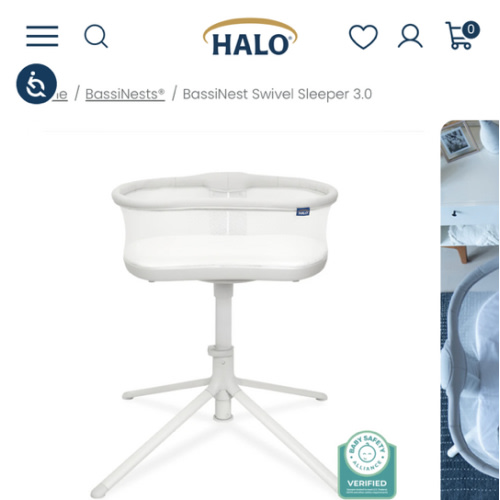 BassiNest Swivel Sleeper 3.0 Bedside Bassinet | HALO