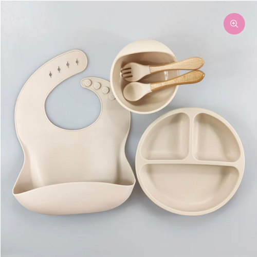 Silicone Bib Plate Set (7 Colours)
