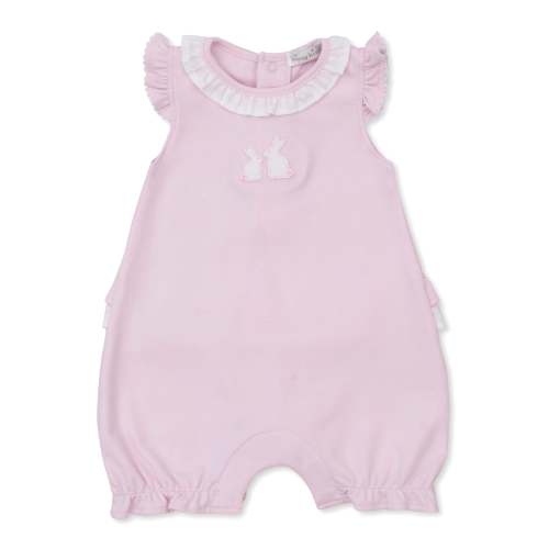 Pique Bunny Bash Pink Short Playsuit