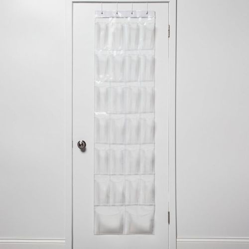 Over-the-door Shoe Organizer Clear - Room Essentials™: Holds 26 Pairs, Hanging Shoe Storage, Eva Frame, 70" Height