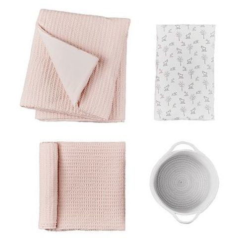 Levtex Baby Mills Waffle Taupe 4-pc. Baby Crib Bedding
