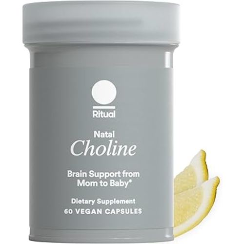 Ritual Natal Choline Supplement, 550mg, Supports Baby’s Cognitive Function When Taken During Pregnancy and Choline Content in Breastmilk*, 30 Day Supply