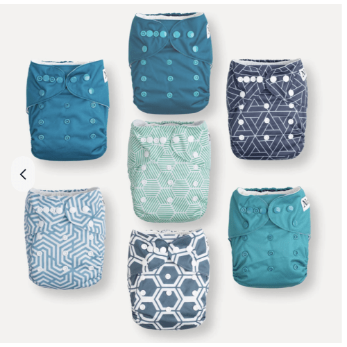 Dimensional Blues Cloth Diapers