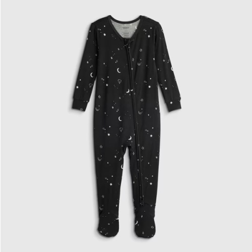 Bamboo Footie Pajama - Baby in Night Sky