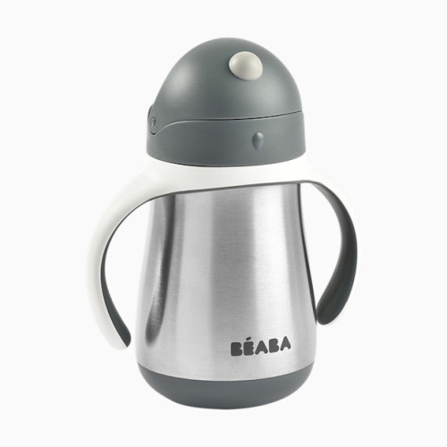 Stainless Steel Straw Sippy Cup - Charcoal