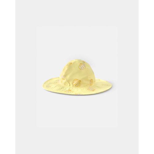 Baby Girl Seashell Reversible Swim Hat - Yellow | Carter's