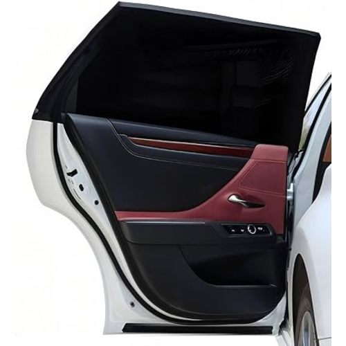 Car Window Shades,2 Pack Breathable Rear Side Window Covers Screen Mosquito Net for Car Camping, Reduce Harsh Sun and Breath Air Flow Freely for Your Baby