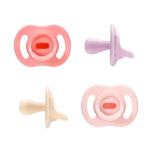 Tommee Tippee Ultra-Light Stay Put Silicone Pacifier 0-6 Months - 4pk