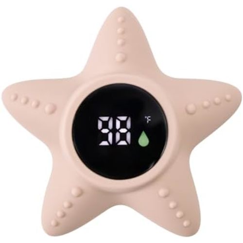 Haakaa Silicone Baby Bath Thermometer – Water Temperature Thermometer for Baby Safety, Floating Infant Bath tub Temp Thermometer for Newborns & Toddlers - Starfish