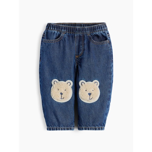 Baby Brannan Bear Patch Pull-On Jeans