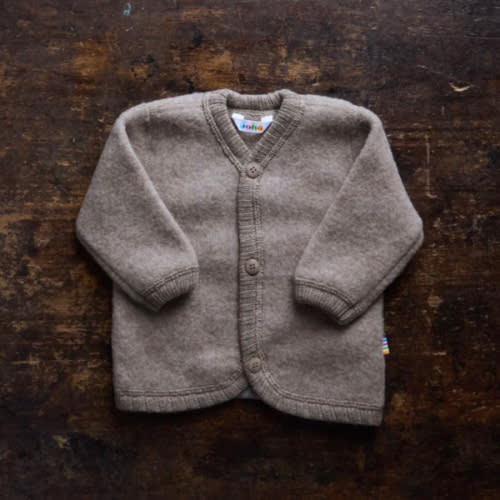 Baby & Kids Merino Wool Fleece Jacket - Sesame