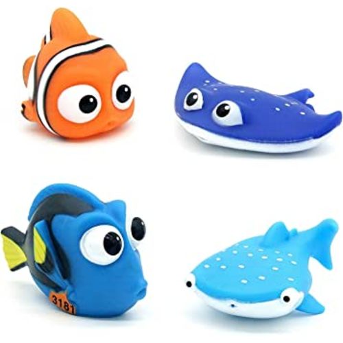 Kid Shower Toy Baby Bath Squirt Toys,Shark Bathtub Water Toys,4pcs Toddlers Infant Swimming Pool Toys,for Birthday Gifts Summer Beach,Pool Activity
