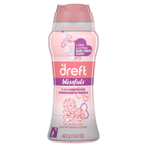 Dreft Blissfuls In-Wash Scent Booster Beads, Baby Fresh, 14.8 oz